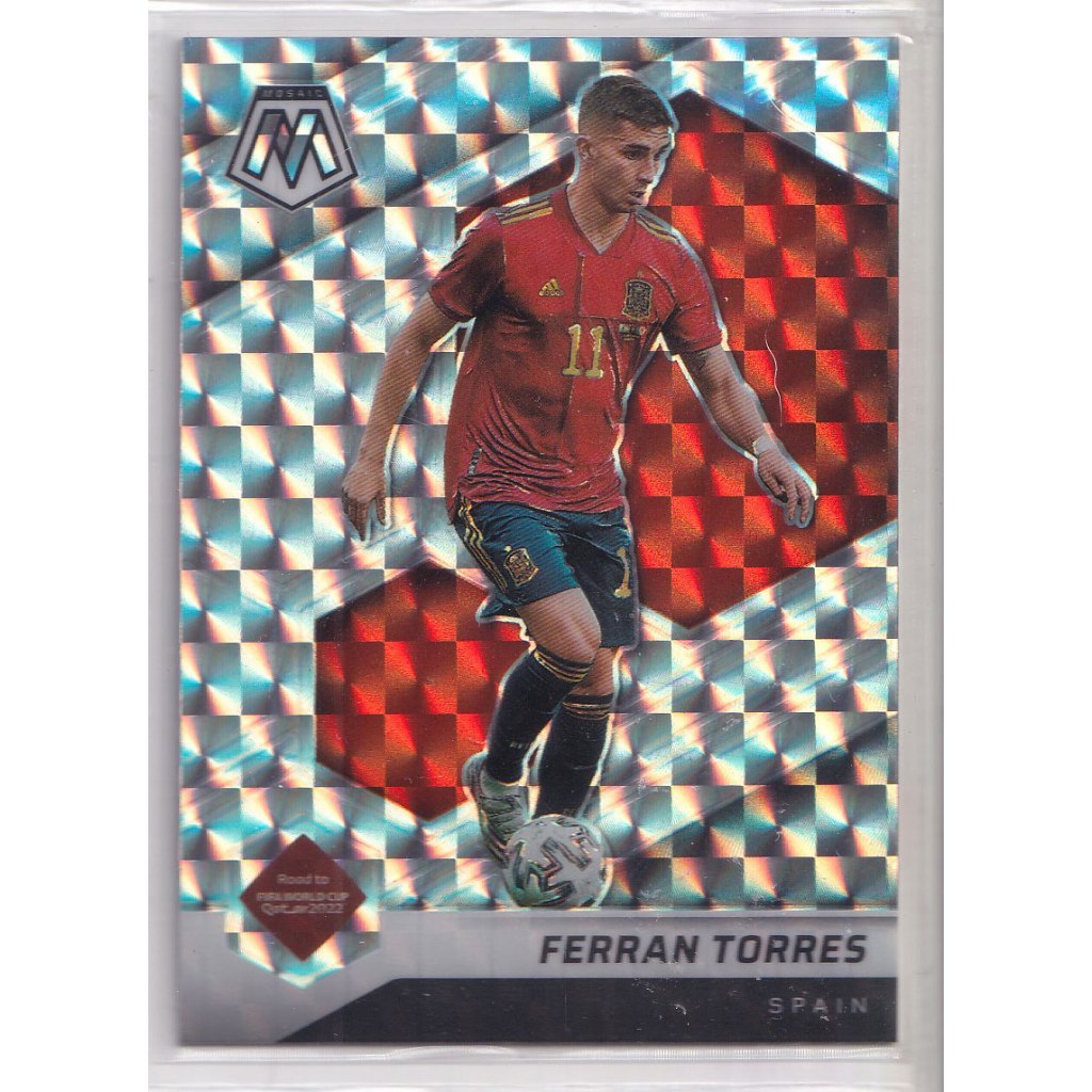 2021-22 Panini Mosaic FIFA Road to World Cup Mosaic Prizm #128 Ferran Torres
