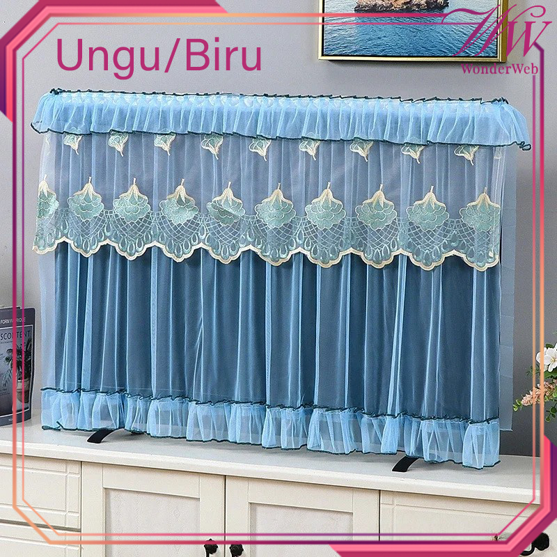 Sarung Tv 32 Inch Terbaru Aesthetic Sarung Tv Renda Pelindung Tv 80cm×50cm Penutup Tv Anti Debu & Ko