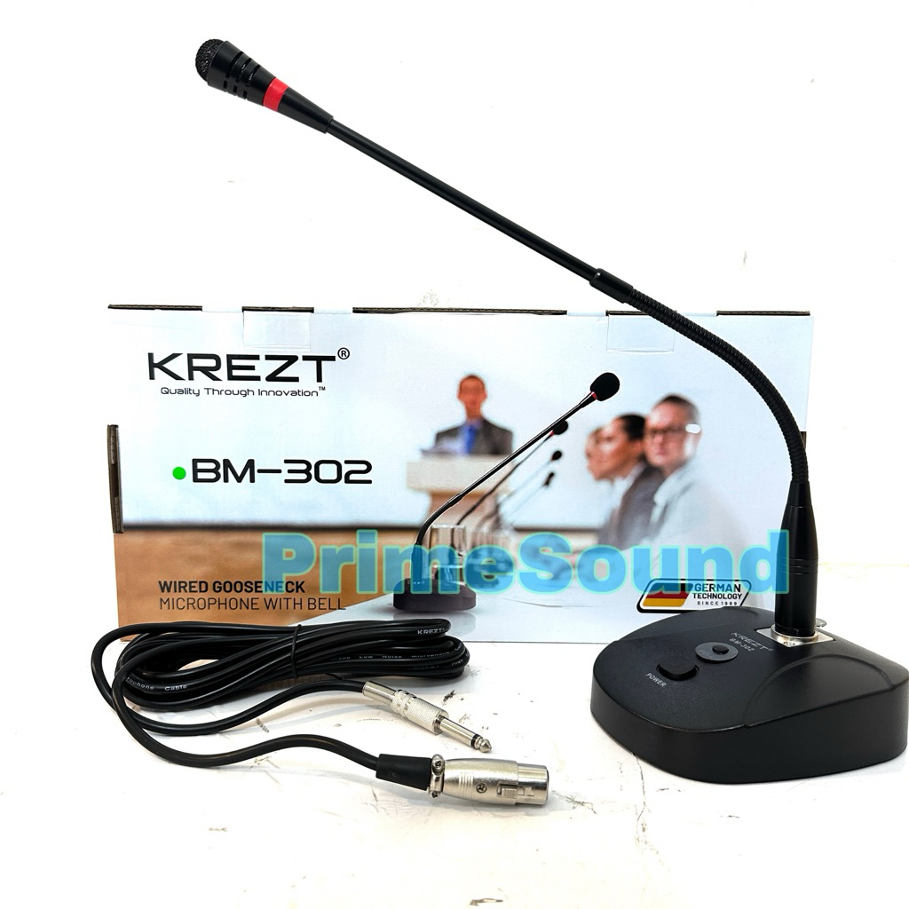 Mic Kabel Condenser KREZT Meeting BM 302 Microphone Meja Angsa KZT BM302 Murah Bagus Buat Meeting ( 