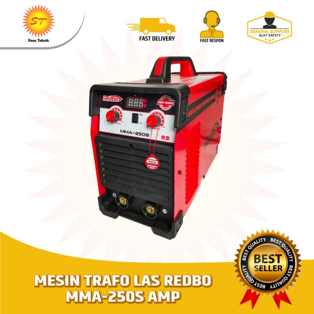 Mesin Trafo Las REDBO MMA - 250S AMPERE | Mesin Travo Las Listrik MMA 250 S 220 V REDBO