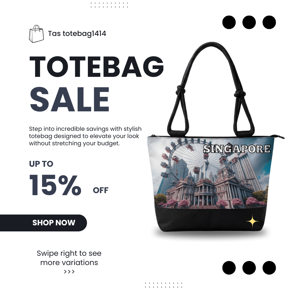 Ready Stock Tas Singapore Tas Oleh-Oleh Singapore Tas Lipat Singapore Souvenir