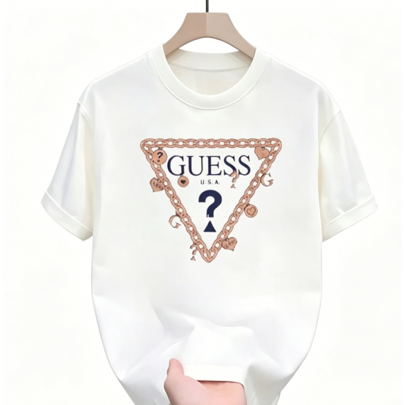 Kaos GUESS Original Lengan Pendek T-Shirt Premium Quality Cotton Combed 24s Pria & Wanita