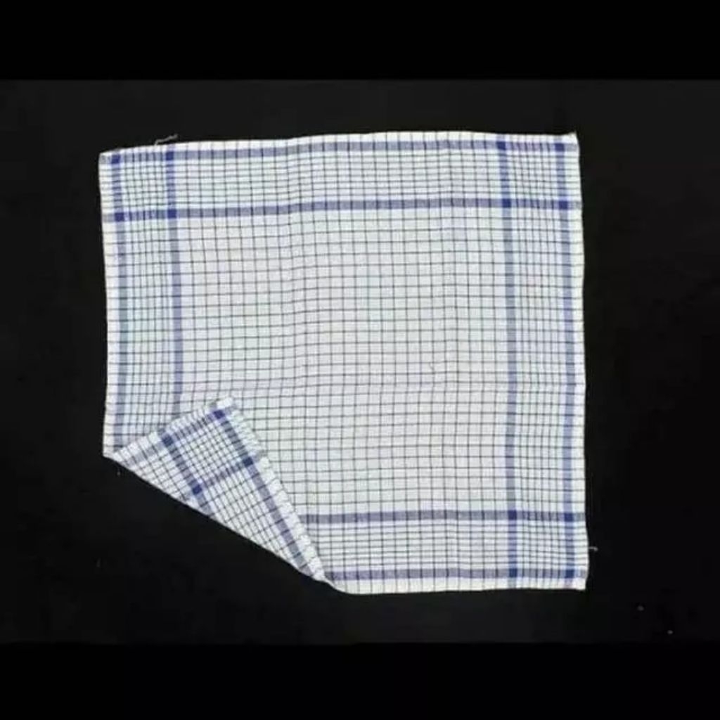 Serbet Kotak Dapur Lap Makan & Masak Bahan Katun Tebal Menyerap