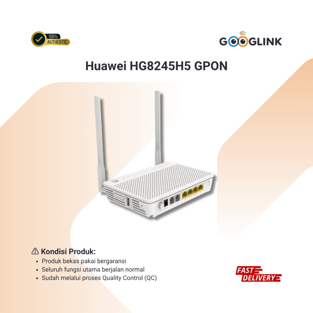 [BEKAS] Huawei HG8245H5 GPON ONT Router WiFi Port HIJAU Tanpa Adaptor