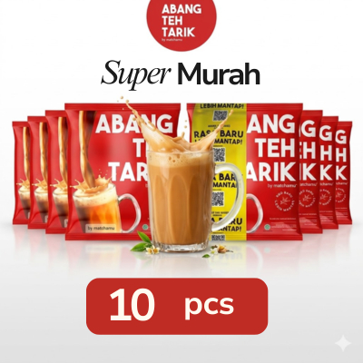 Abang Teh Tarik dari matchamu Instan – Teh Tarik Creamy Teh Tarik Instan 1 Renceng 10 Sachet