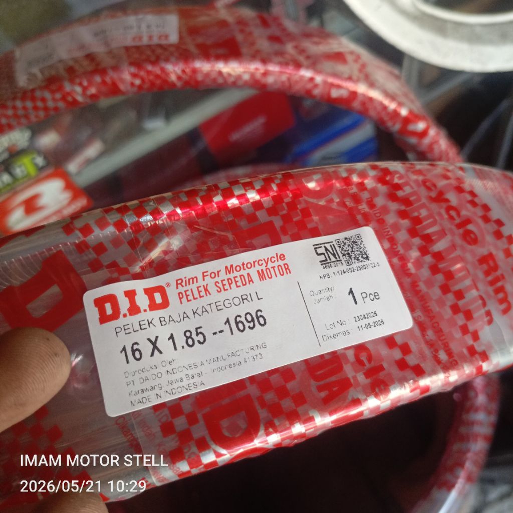 velg DID ring16x185 ori crum