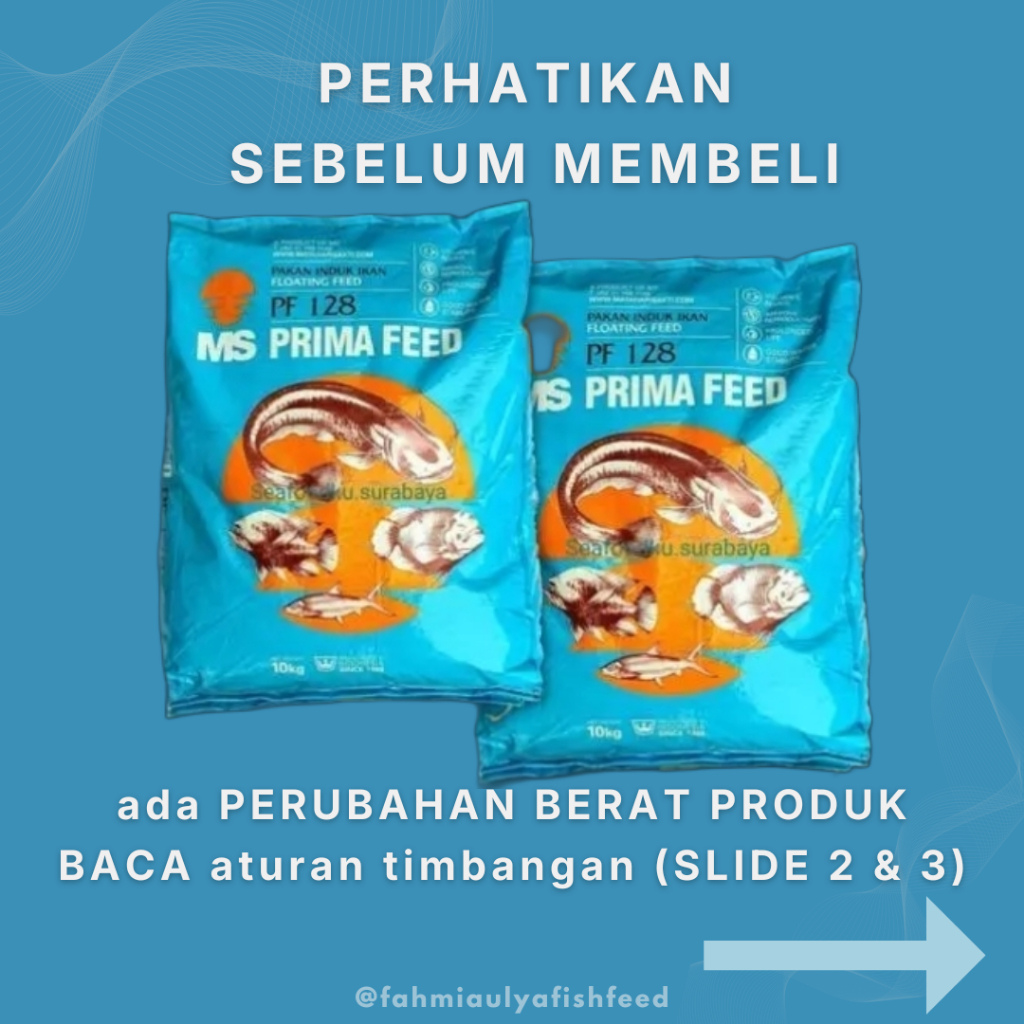 PF 128 PRIMA FEED Pakan Induk Ikan Konsumsi Lele Nila Gurame Patin Gabus Bandeng