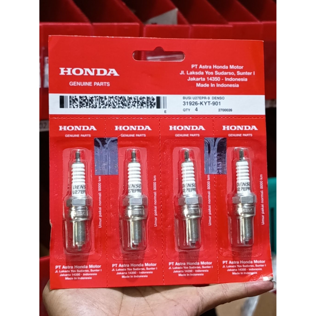 Busi U27 (Spark Plug U27EPR-9 Denso)