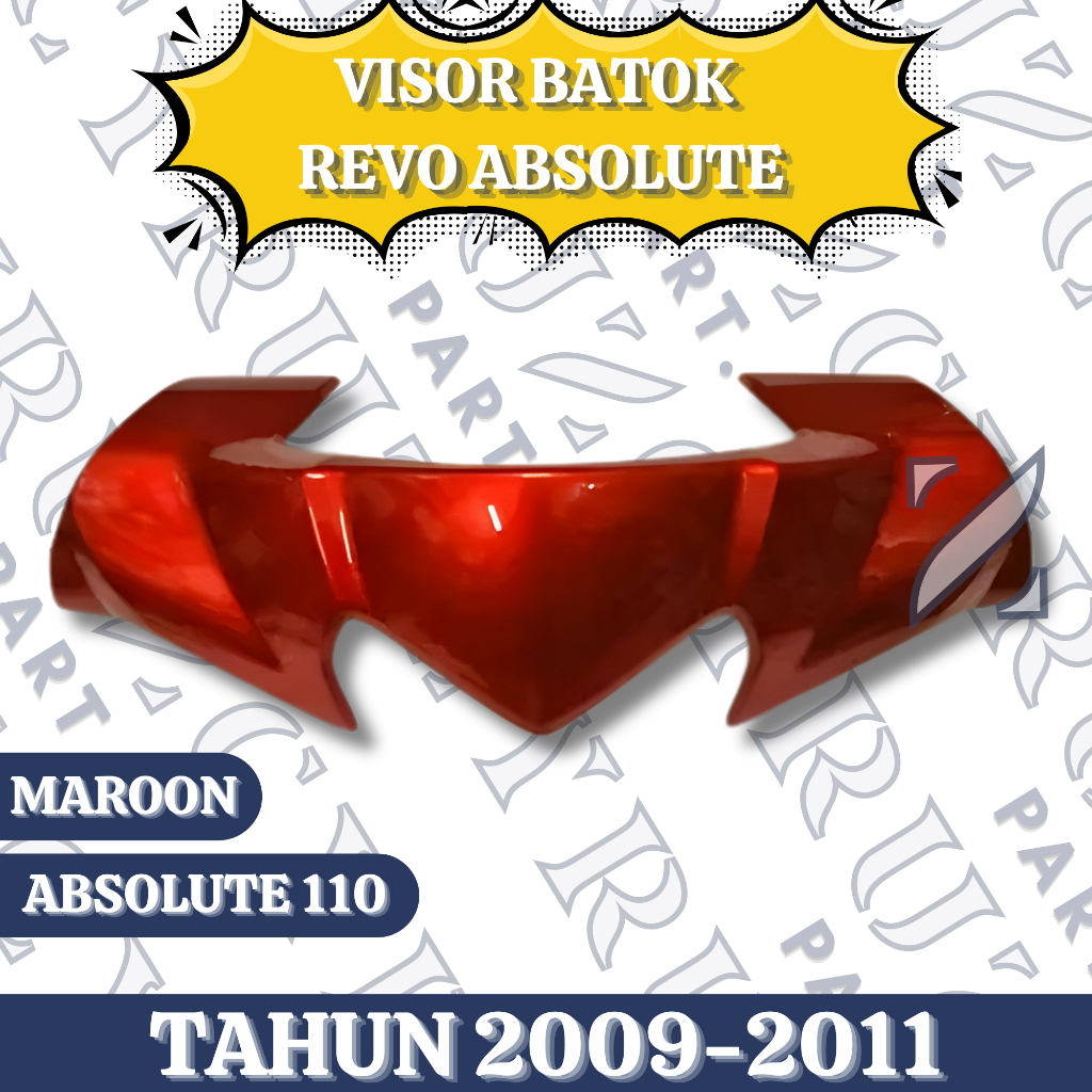 Visor Batok Depan Revo Absolute Revo 110 Tahun 2009 2010 2011 Maroon