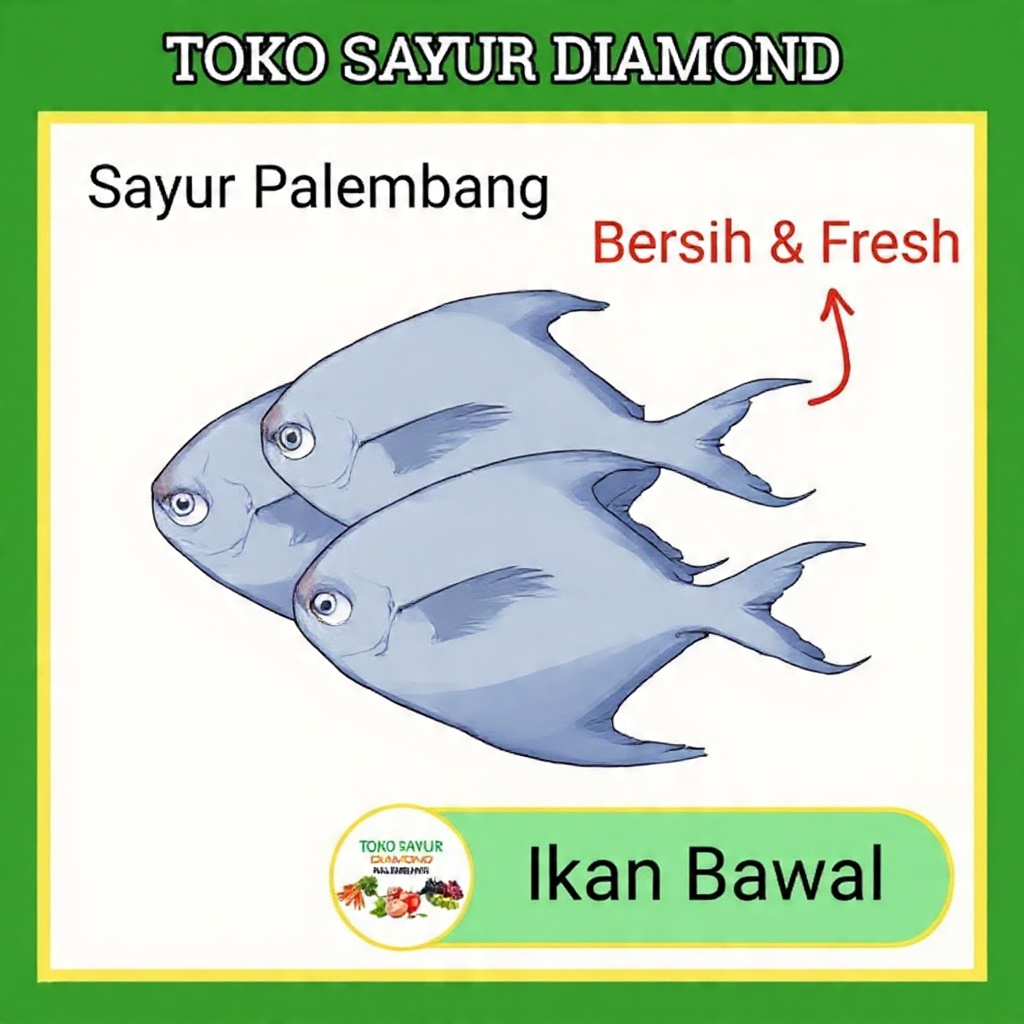 Ikan Bawal Laut - Fresh Palembang