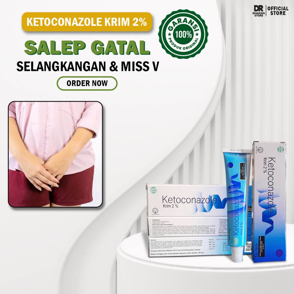 Ketoconazole 2% Salep Jamur 10 gr - Ketoconazole Cream Krim Obat Panu Kadas Kurap Gatal Original Bpo