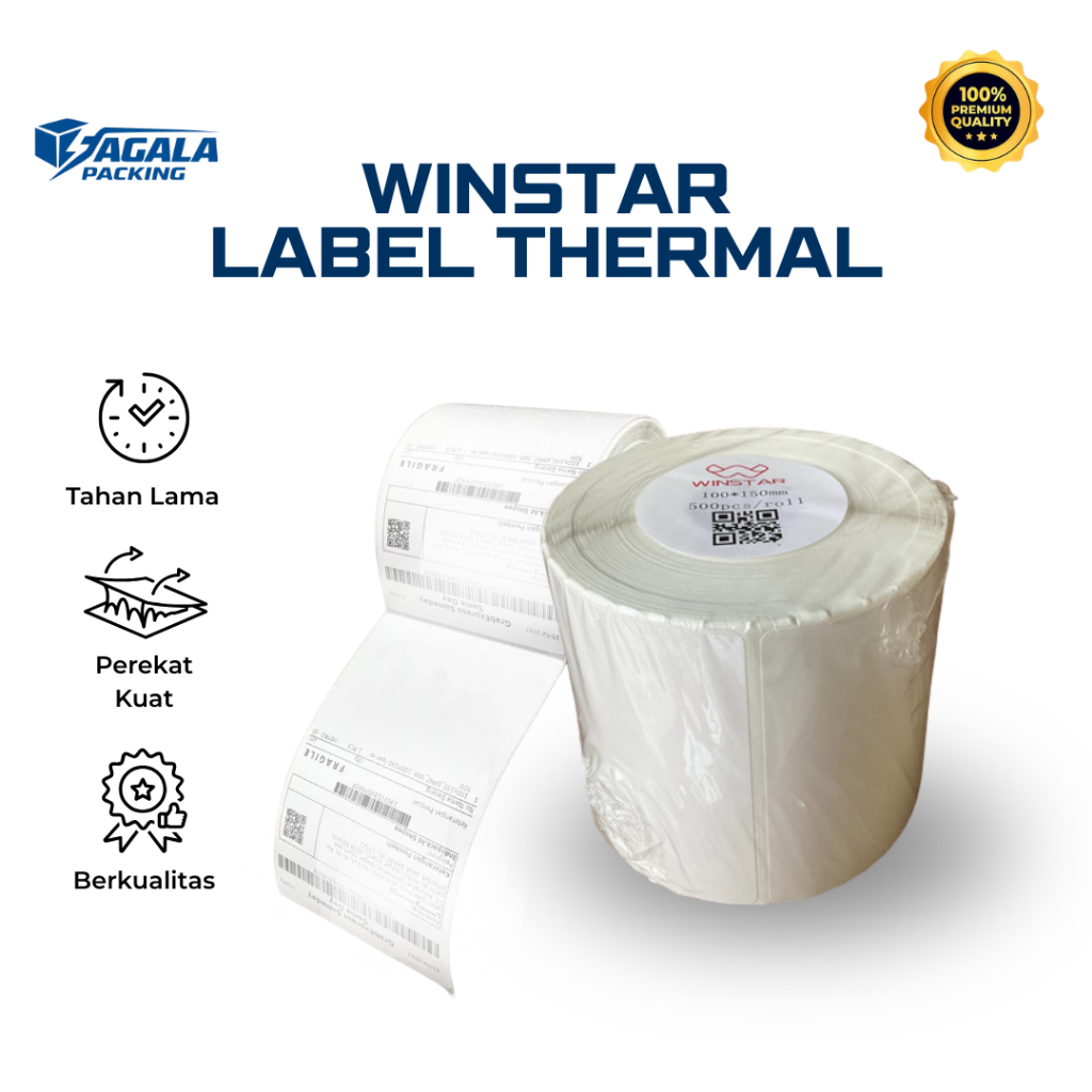 Sticker/Label Thermal WINSTAR TERMURAH TEBAL KUALITAS TOP