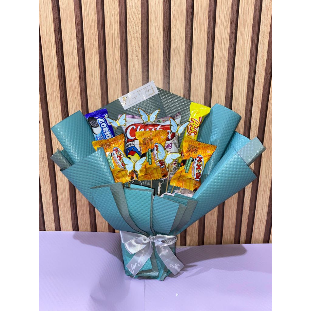 [READY] BUKET MAKANAN | SNACK BOUQUET | BUKET SNACK | BOUQUET SNACK (INSTAN / SAMEDAY)