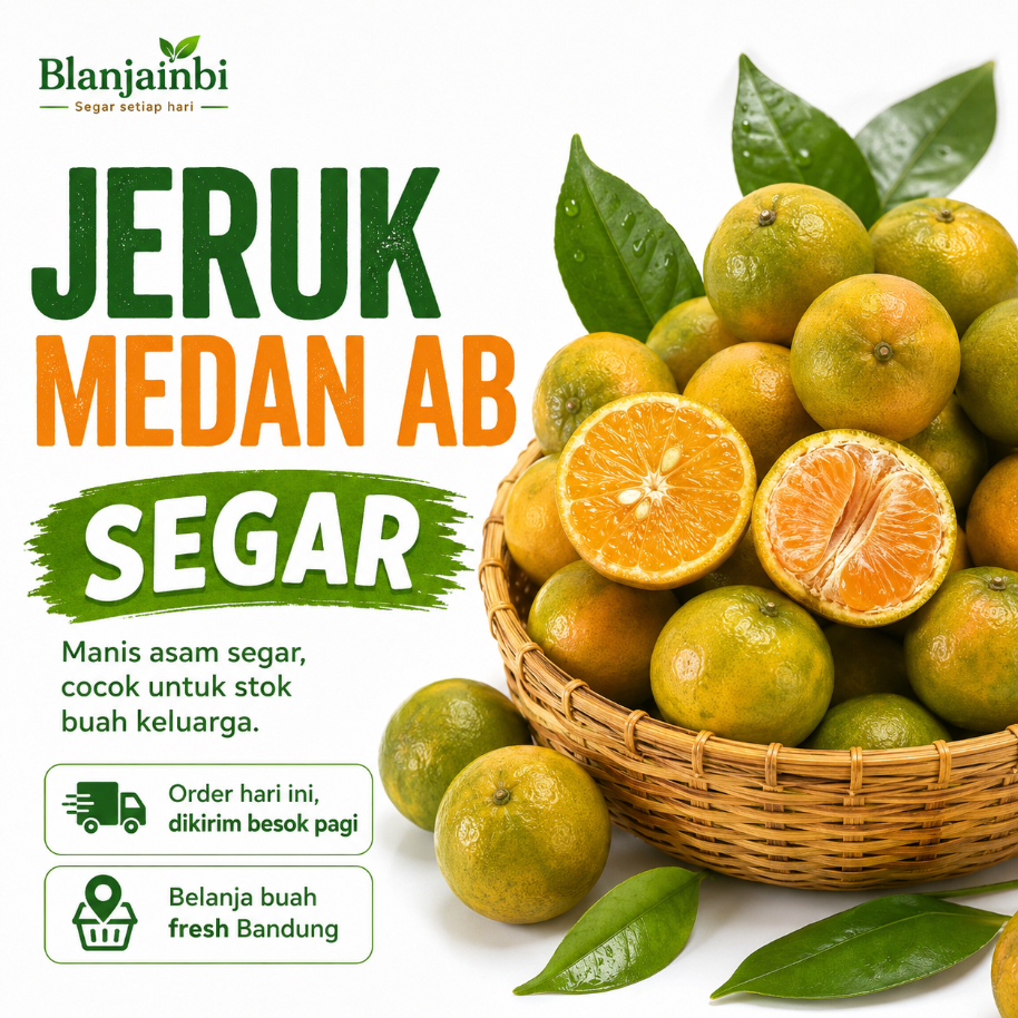 Jeruk Medan AB 1Kg - Buah Fresh untuk Keluarga Bandung
