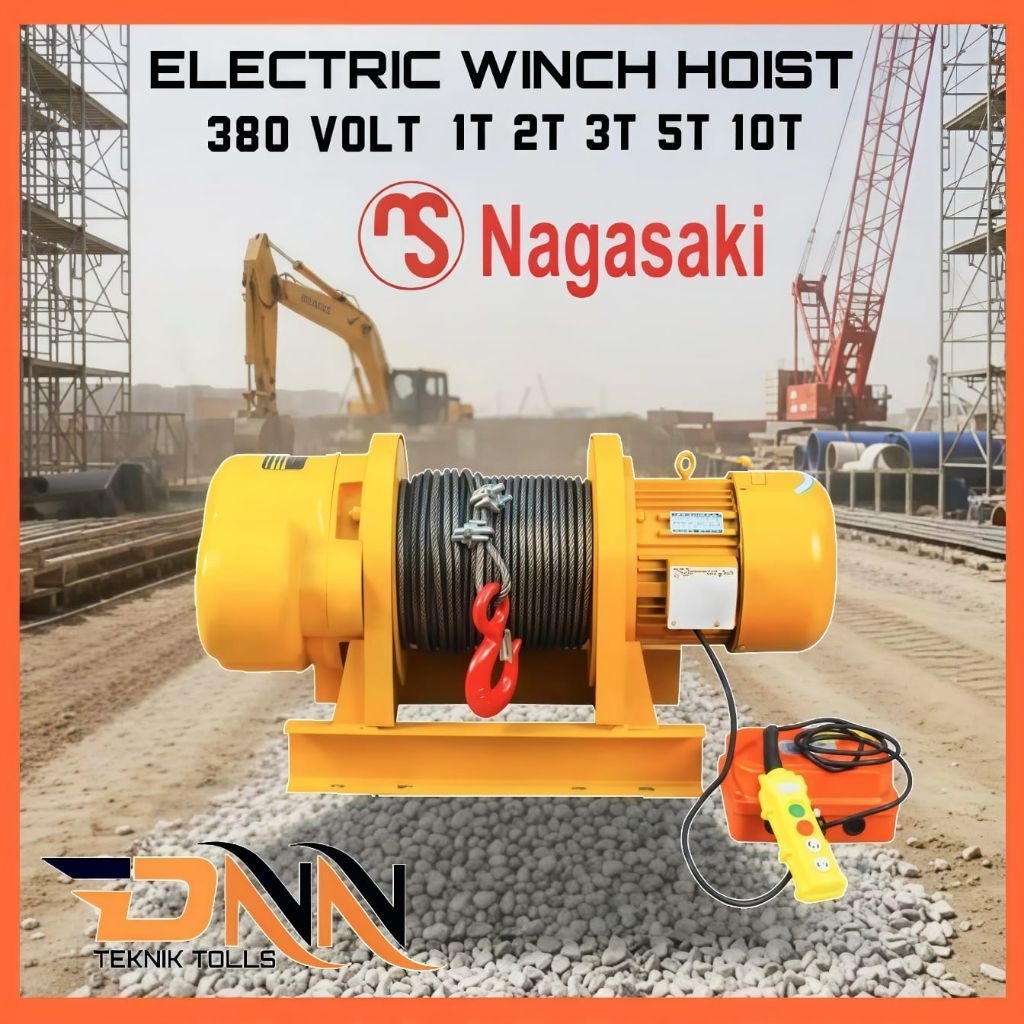 Electric Winch Hoist 10 Ton x 100 Meter Nagasaki