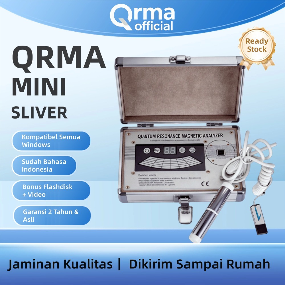 QRMA Quantum Mini Silver BAHASA INDONESIA Garansi 2 Tahun (Quantum Resonance Magnetic Analyzer)