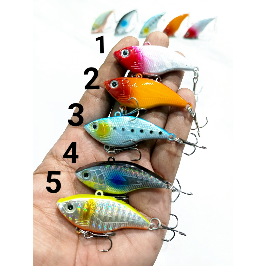 Umpan Vib 5cm 13gr Lure Pancing Vibra Sinking  Rattle Casting Muara karang