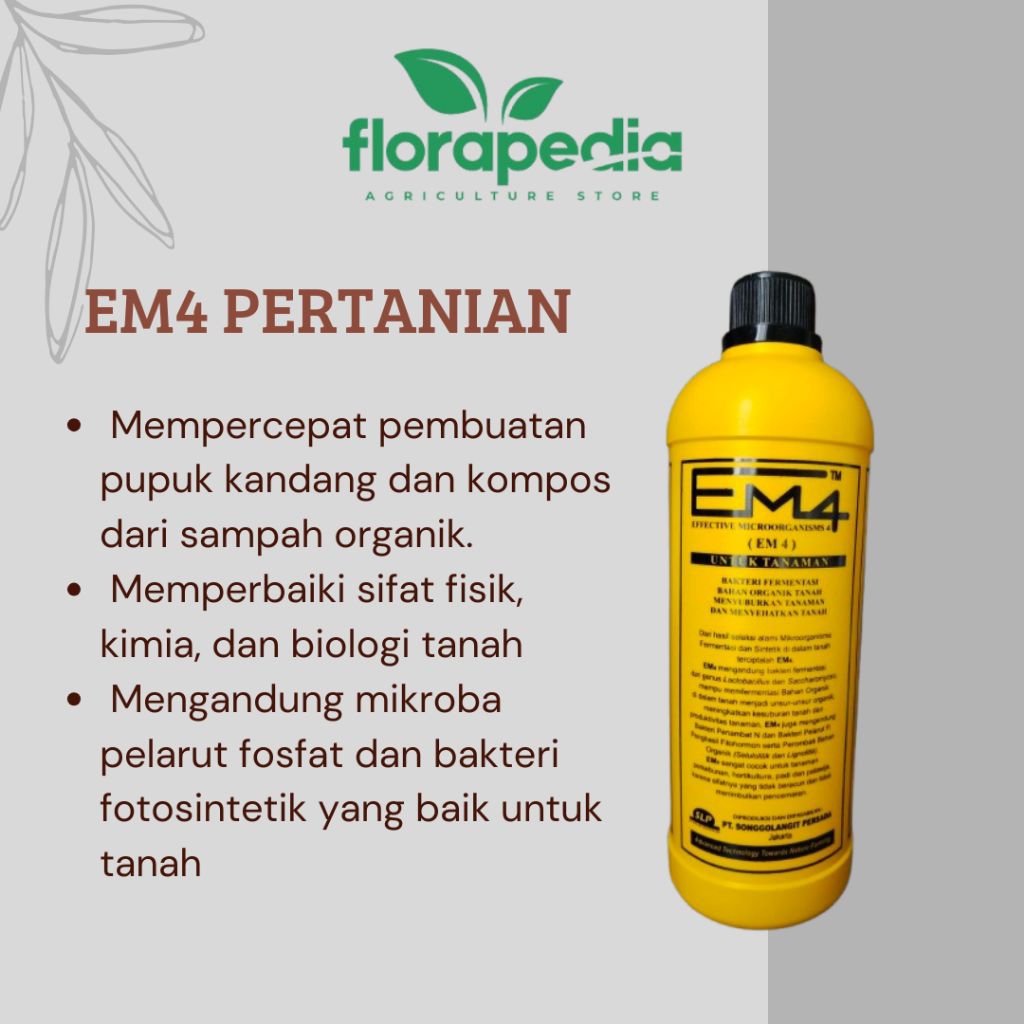 pupuk EM4 PERTANIAN 1 L  pupuk fermentasi untuk kompos tanaman