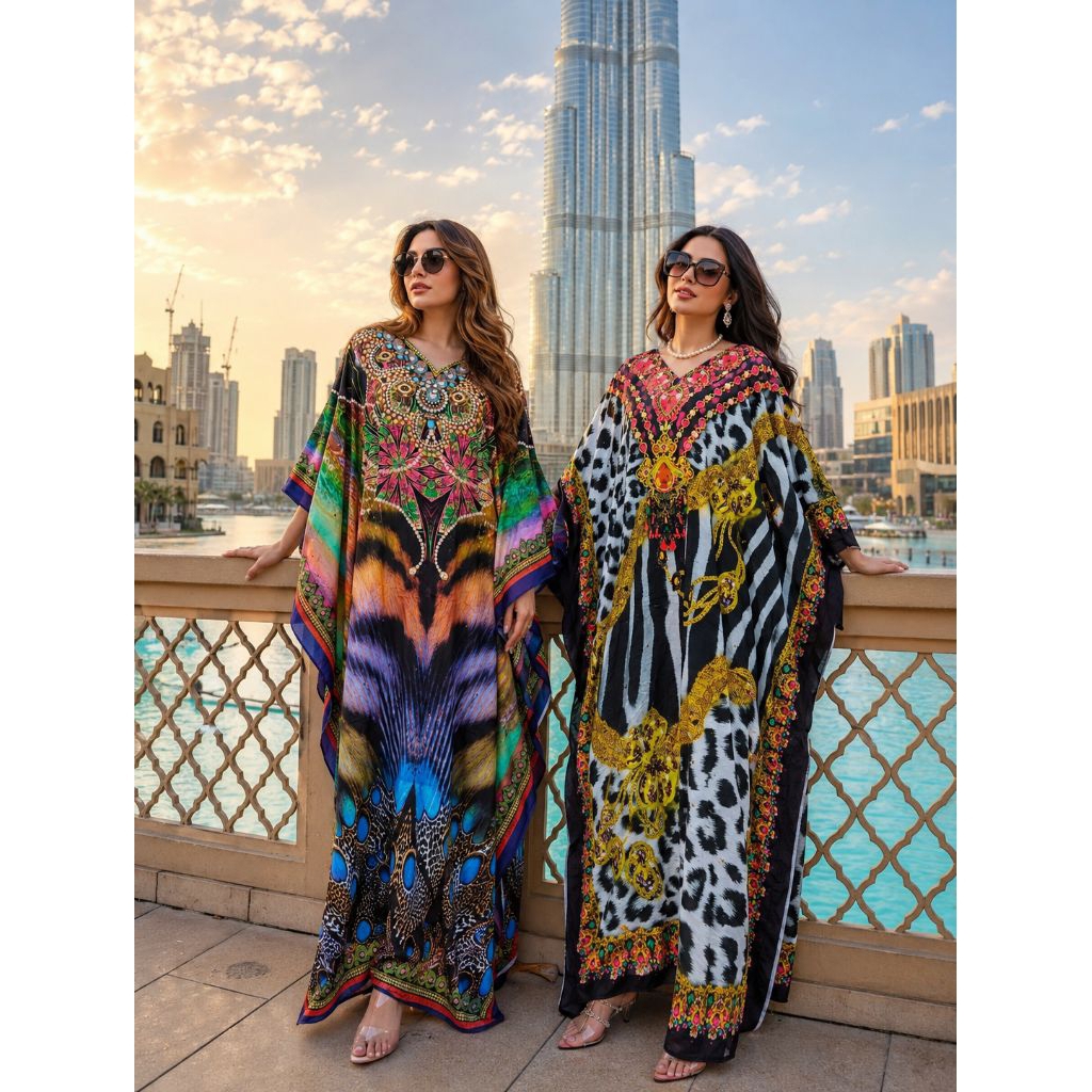 Kaftan Sutera Mewah India Dubai Arab