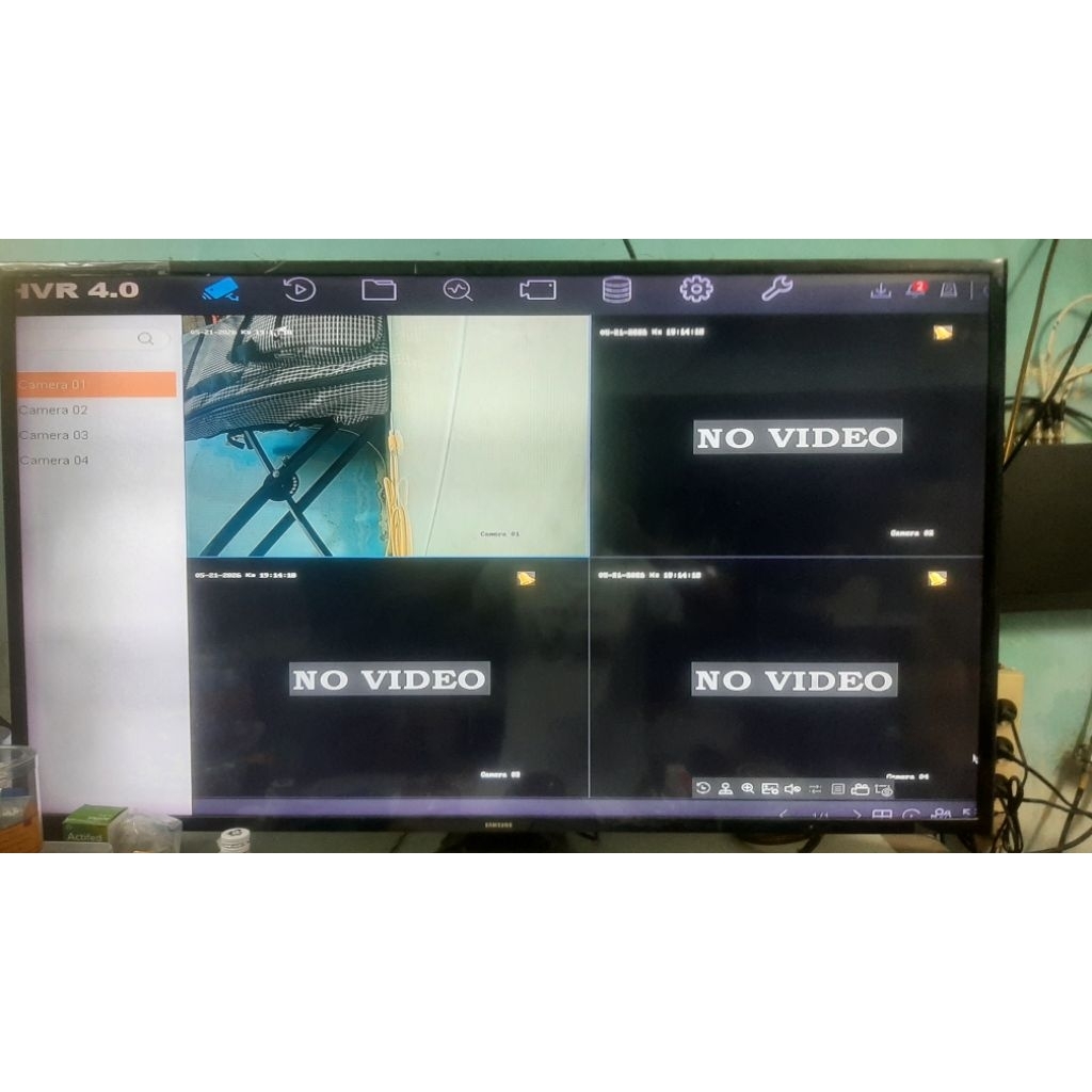 Dvr Hikvision bekas 4MP DS7204HQHI-K1/E Normal no minus