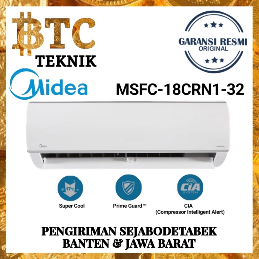AC MIDEA 2 PK MSAF CRN2 UNIT ONLY AC MIDEA 2 PK MSAF 18CRN2