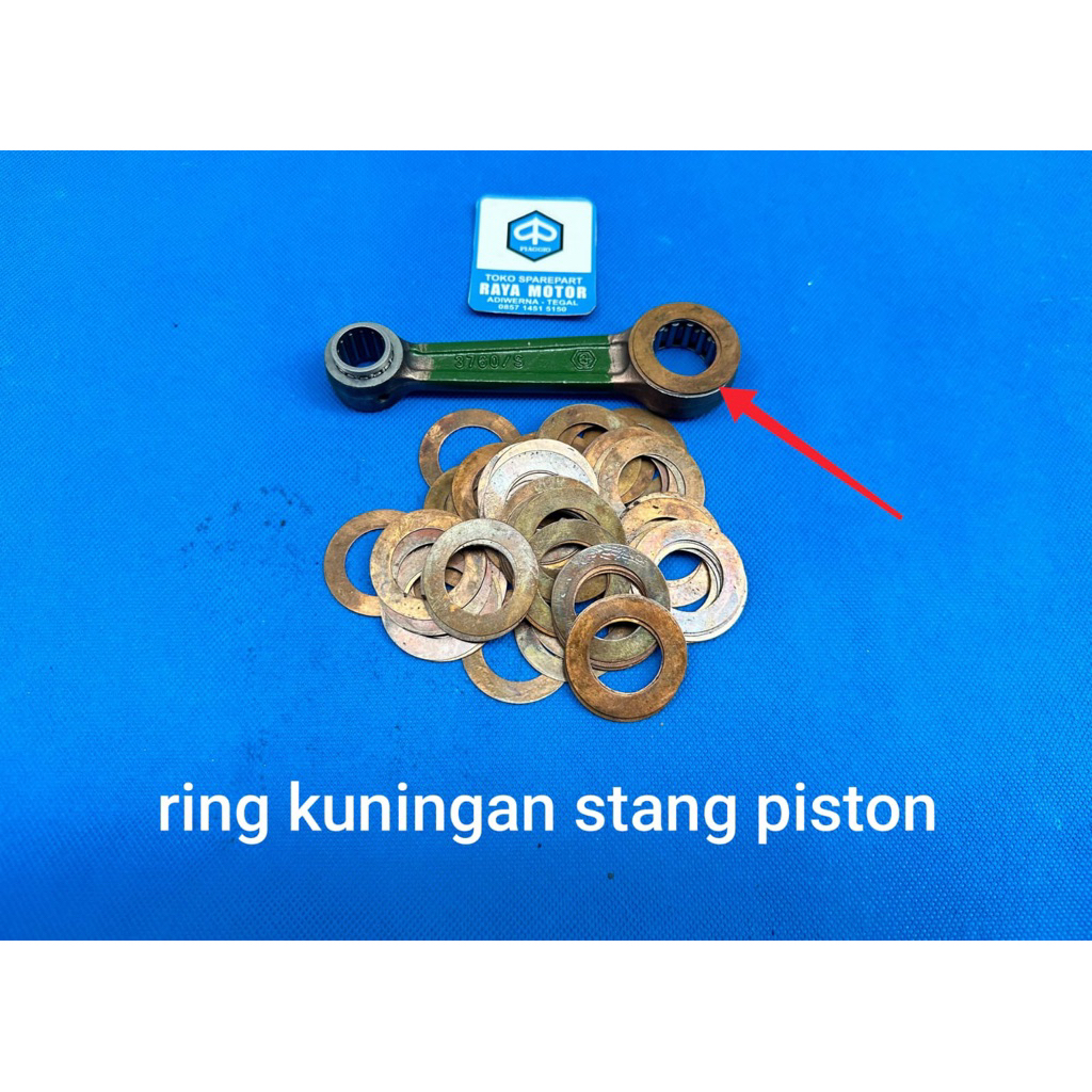 ring shim kuningan stang piston,stang seher vespa