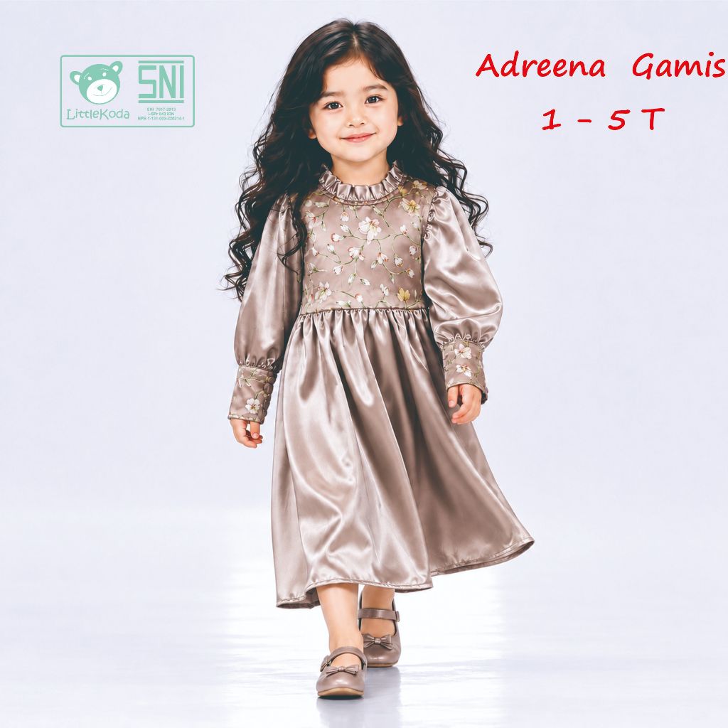 Little Koda Adreena Gamis Anak Perempuan 1-5 Tahun SNI
