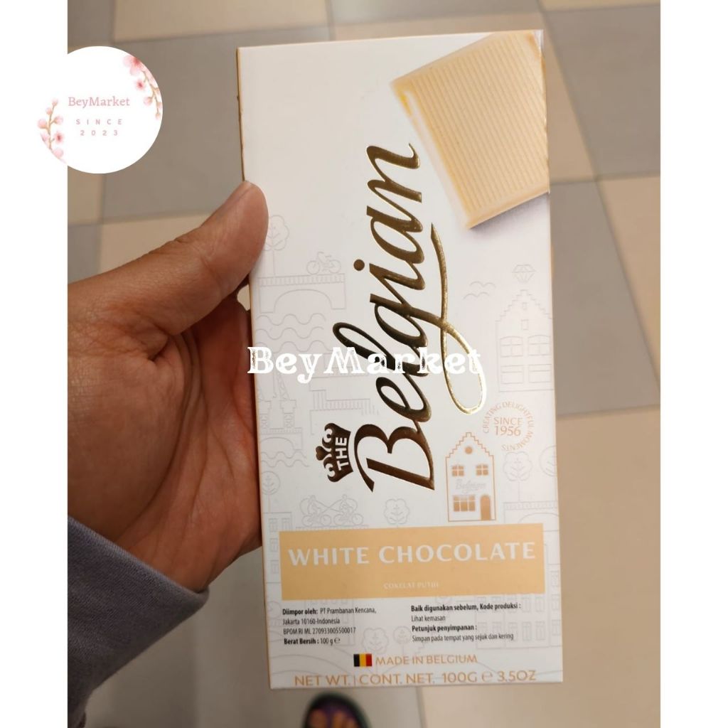 The Belgian White Chocolate 100g | Coklat Putih Import Belgium