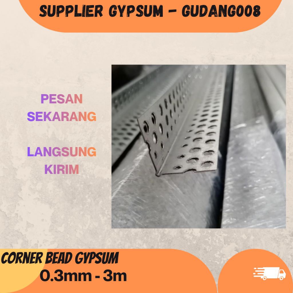 corner bead gypsum 3m / corner
