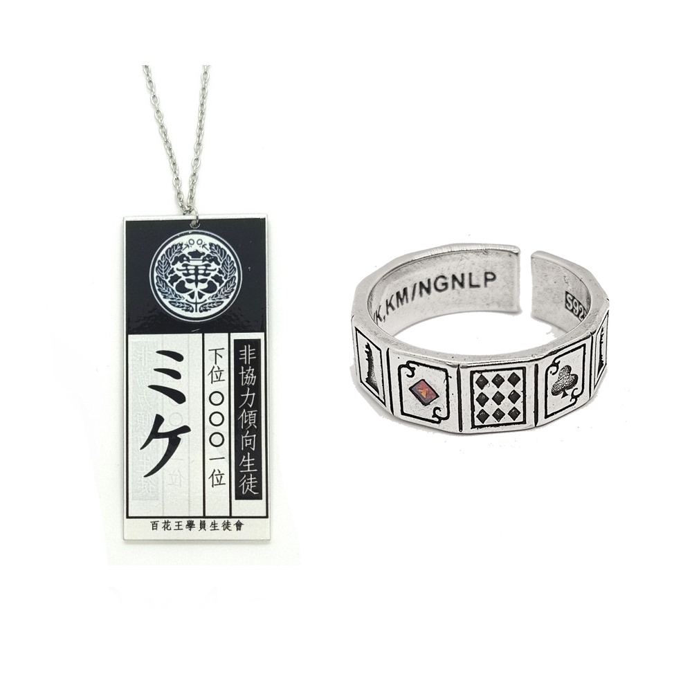 Kalung akrilik cincin kakegurui jabami yumeko