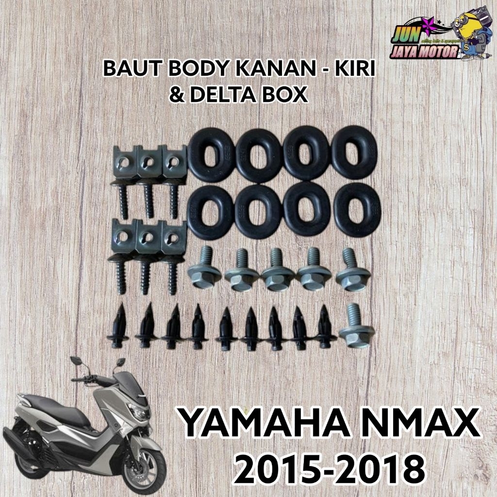 BAUT FULLSET BODY BELAKANG KANAN - KIRI & DELTA BOX YAMAHA NMAX 2015 - 2018