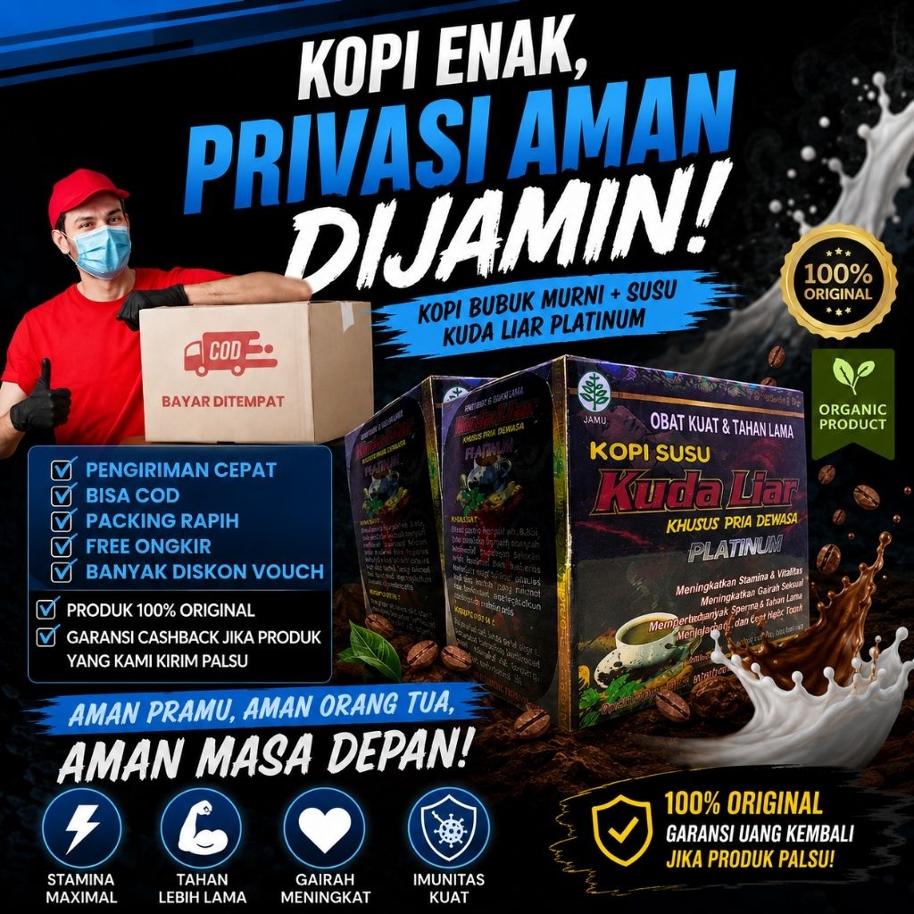 original kopi bubuk murni susu kuda liar tahan lama