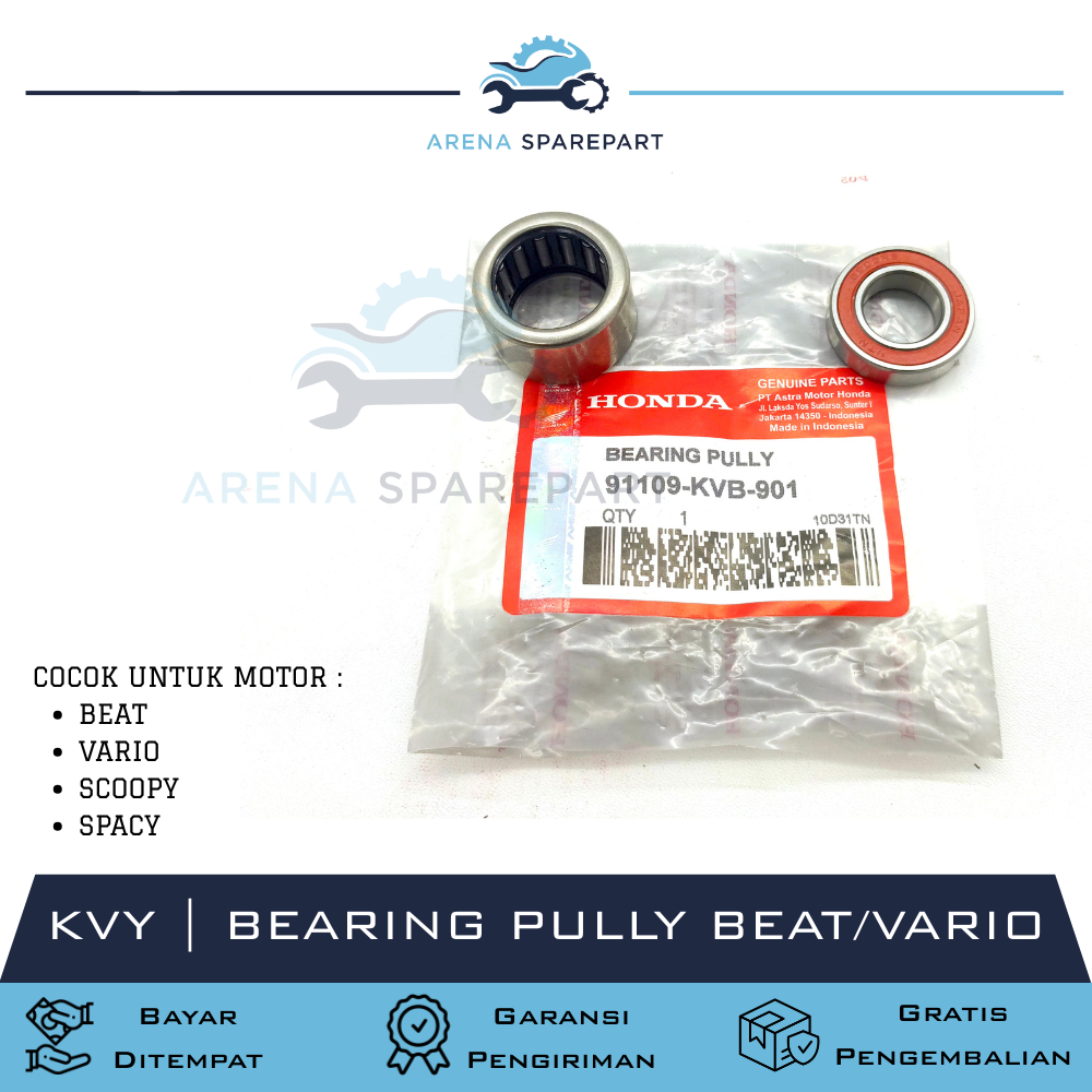 KVY BEARING PULLY CVT HONDA BEAT / VARIO / SCOOPY / SPACY / LAHER BEARING PULLY / PULLY BEARING BAMB