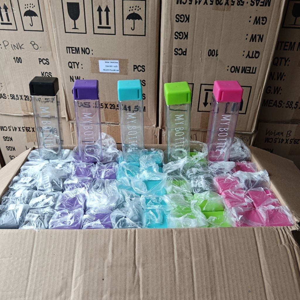 botol minum grosir murah MY BOTTLE KOTAK-500ml