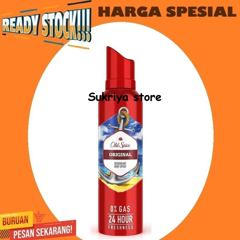 Spray Old Spice Original Deodorant Body Freshness Deodoran Ketiak Segar Dodorant Dedoran 140ml