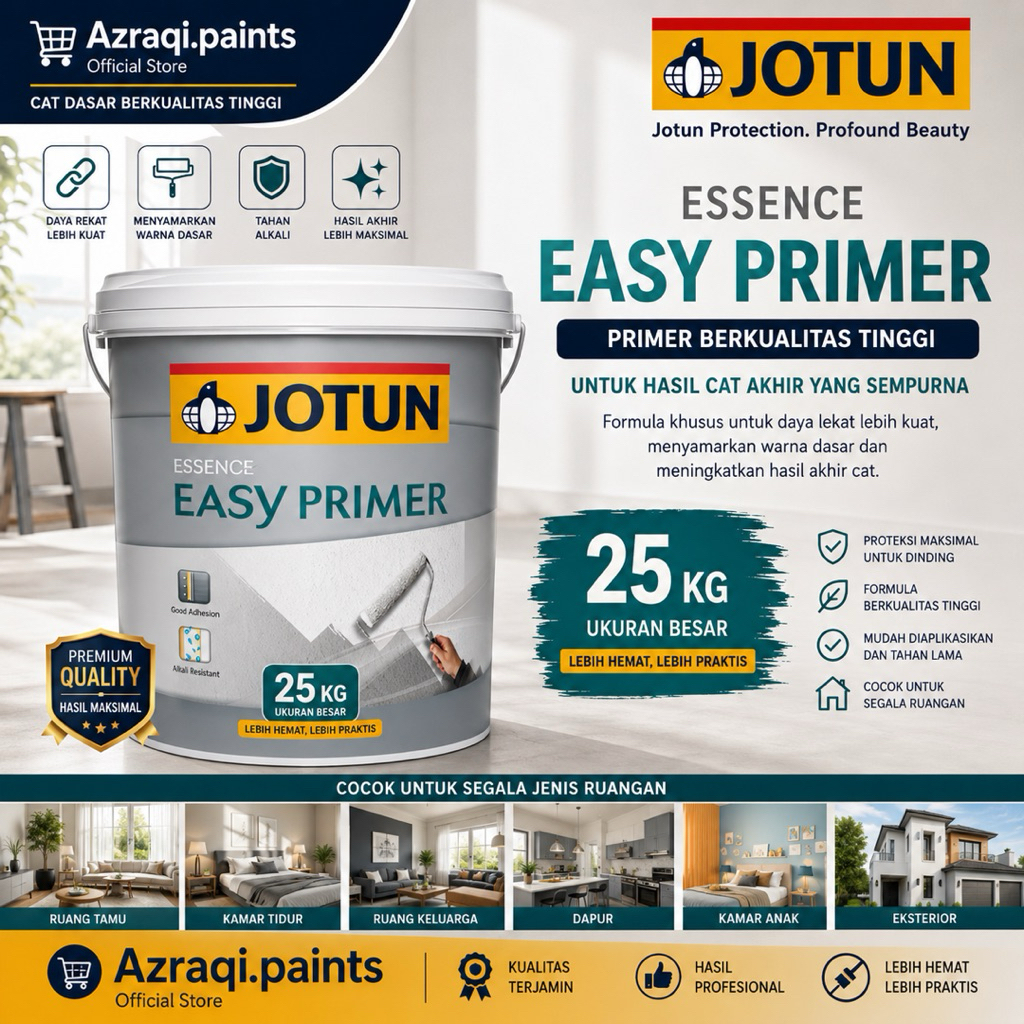 CAT DASAR JOTUN ESSENCE EASY PRIMER ( 25 KG / PAIL ) INTERIOR DAN EXTERIOR