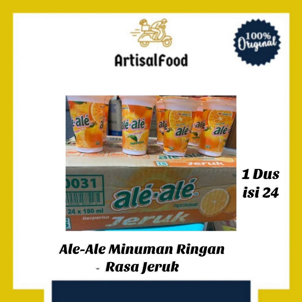 Ale Ale / Ale-Ale Minuman Cup Segar Rasa Buah DUS (isi 24 pcs)