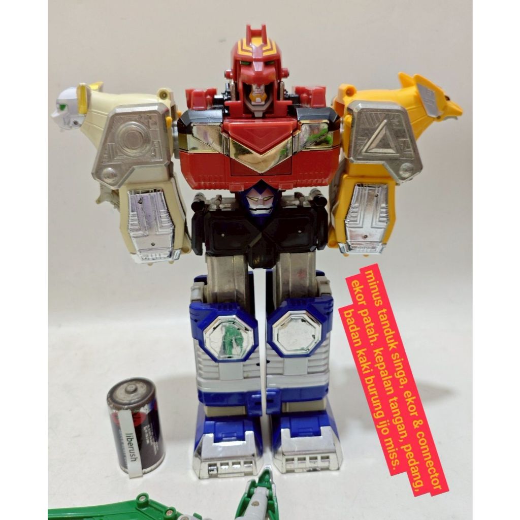 Junk Vintage bandai DX gingaioh seijuu sentai gingaman power rangers lost galaxy megazord zord robot