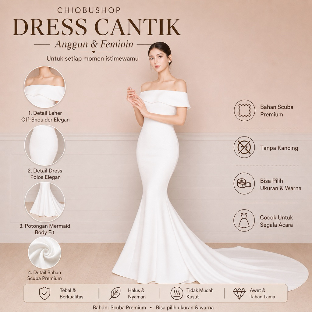 Chiobushop - Lutfie Wedding Prewedding Dress | Korean style