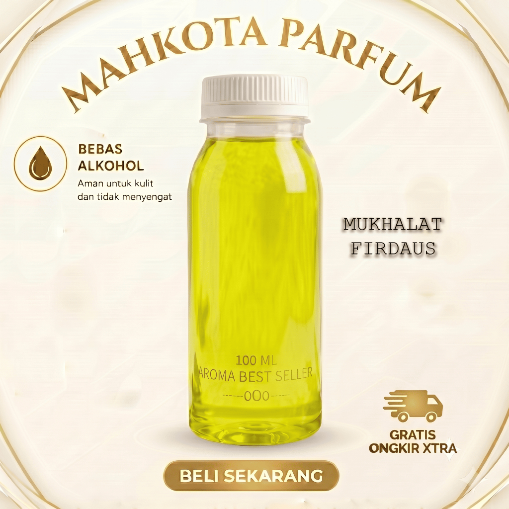 Bibit Parfum MUKHALAT FIRDAUS 100ml Non Alkohol - Wangi Super