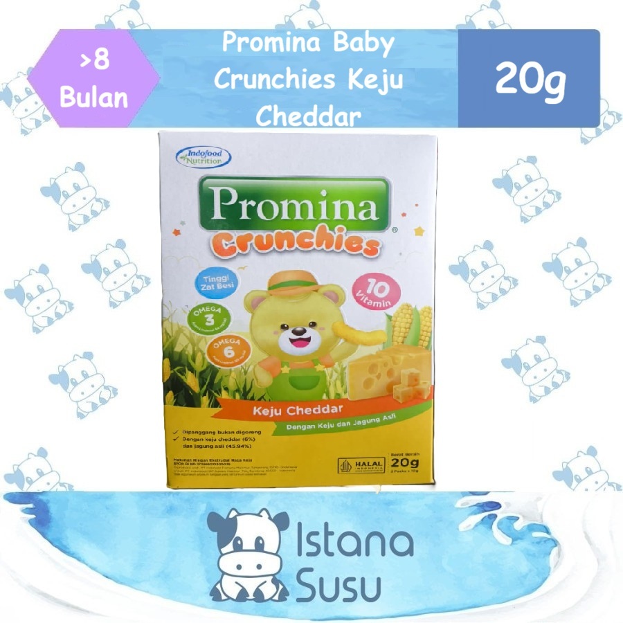 Promina Baby Crunchies 20g - Camilan Snack Bayi 8+ Bulan Ke Atas
