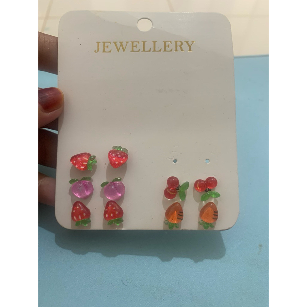 COD jewellery anting aksesoris anak/dewasa isi 5 pcs MR DIY