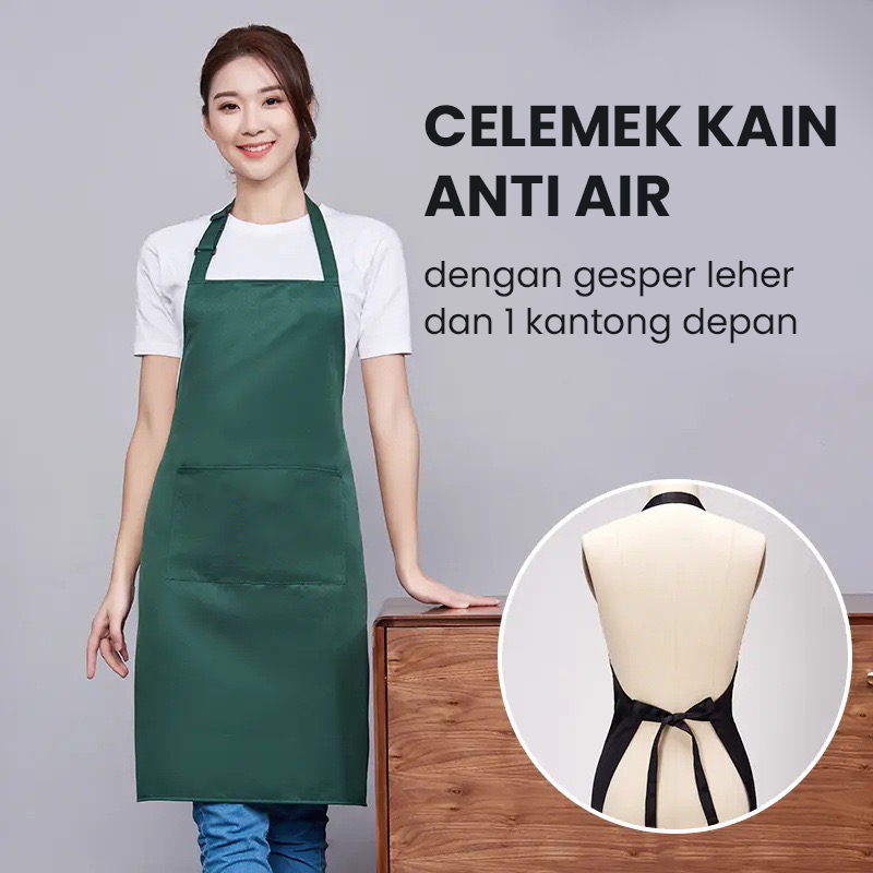Apron chef apron anti air celemek masak koki waterproof