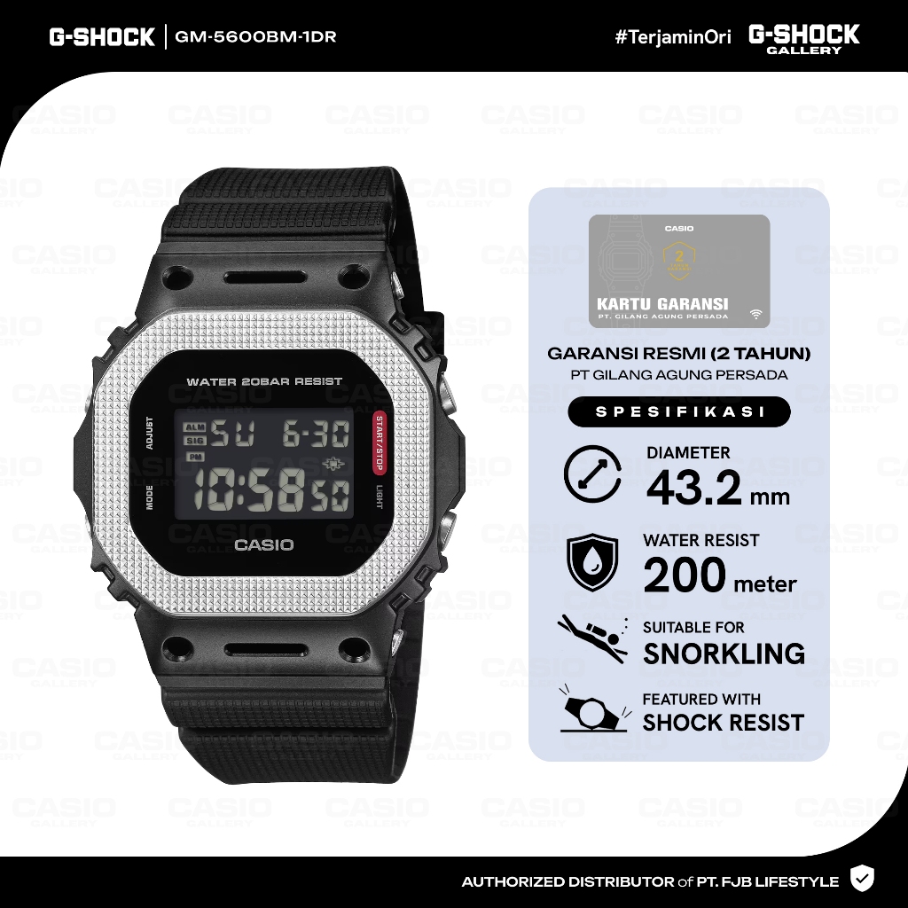 Jam Tangan G-Shock Pria GM-5600BM-1DR Digital