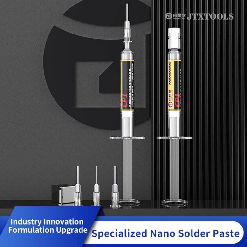 Pasta Solder Nano JTX CP1 183°C dengan 3 Jarum untuk Perbaikan PCB & Ponsel I solder pasta Harga Sat