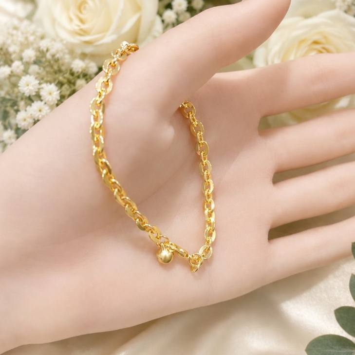 Motif gelang  rantai medan rantai nuri titanium terbaru