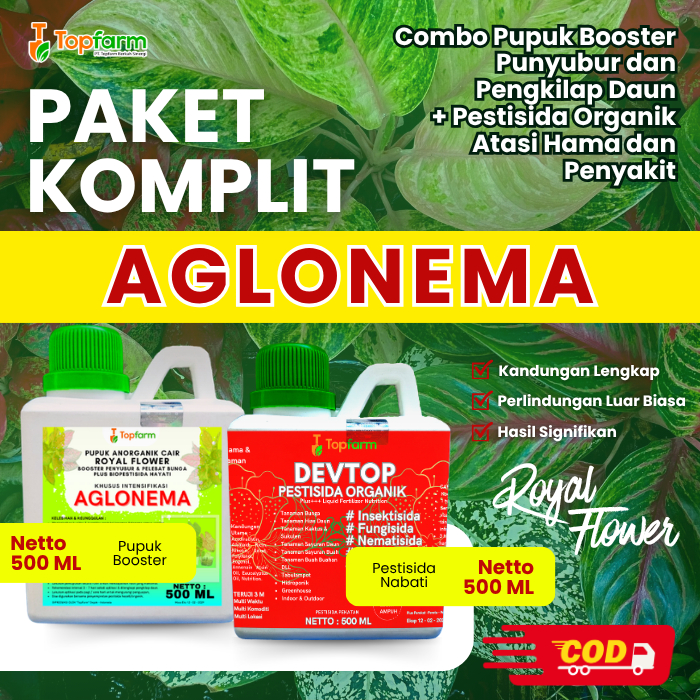 Pupuk & Pestisida Organik Untuk Tanaman Aglonema 500 Ml / Pupuk Aglonema Biar Cepat Beranak / Pupuk 