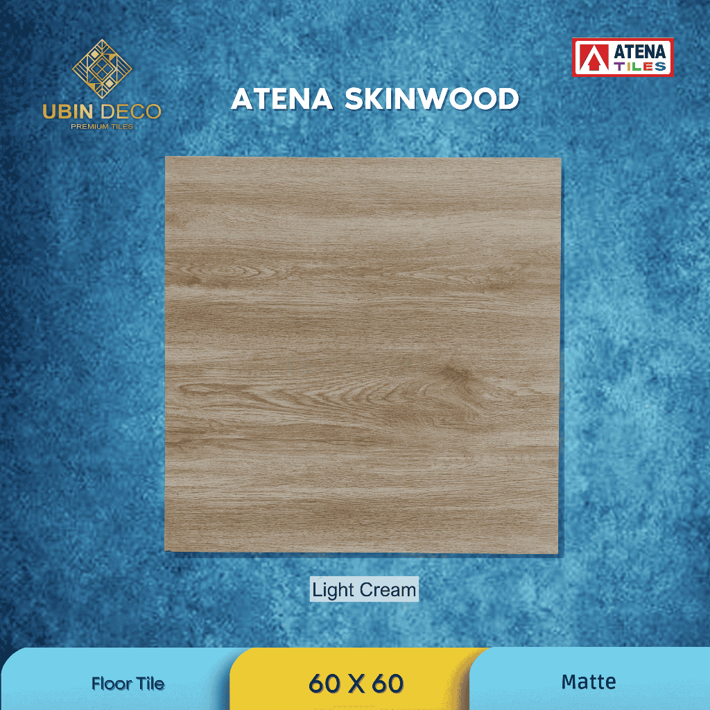 Granit Lantai, Teras, Halaman Atena Skinwood 60 x 60 cm  "Grade  A" (Per Dus/Box)