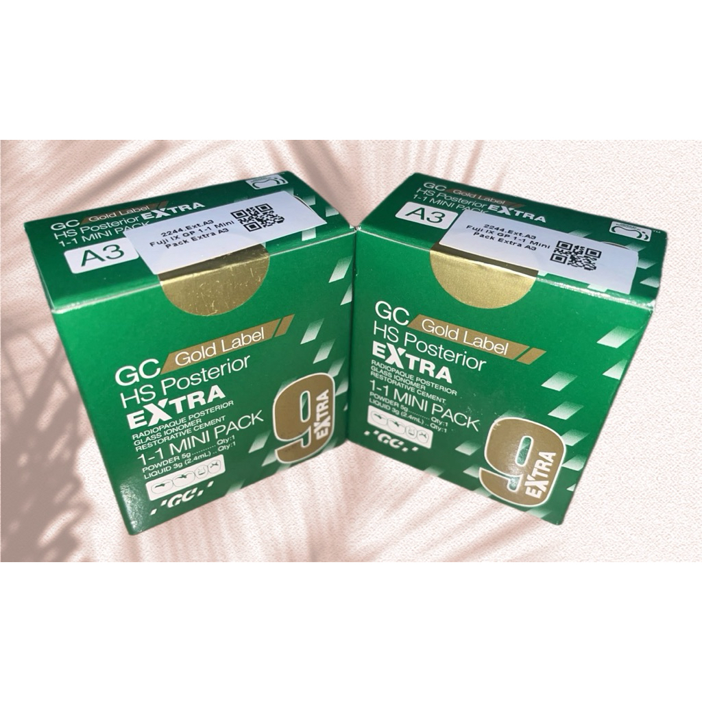 Bahan Tambalan Fuji IX Mini Pack Extra A3 A2 / Dental GIC Fuji 9 GC Glass Ionomer Cement Gigi / lem 
