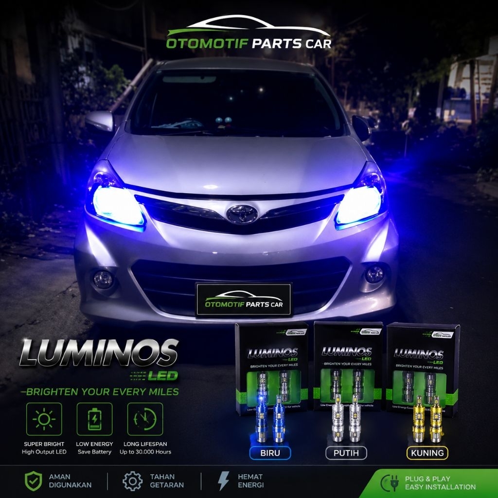 LED T10 FLASH KEDIP PUTIH BIRU KUNING LAMPU SENJA MOBIL BRIO JAZZ MOBILIO AVANZA XPANDER LIVINA